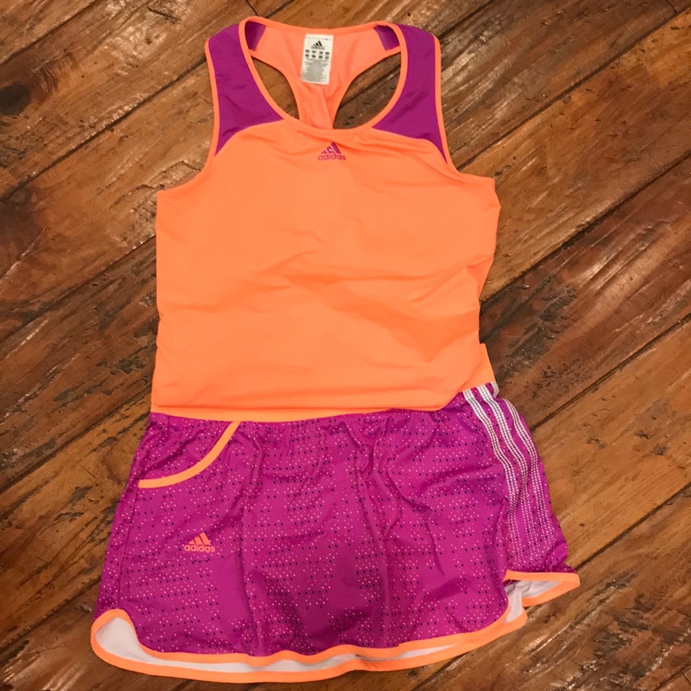 Adidas 2 piece tennis outfit Medium